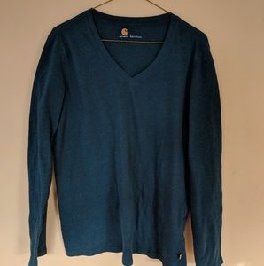 Carhartt V Neck Long Sleeve Tee